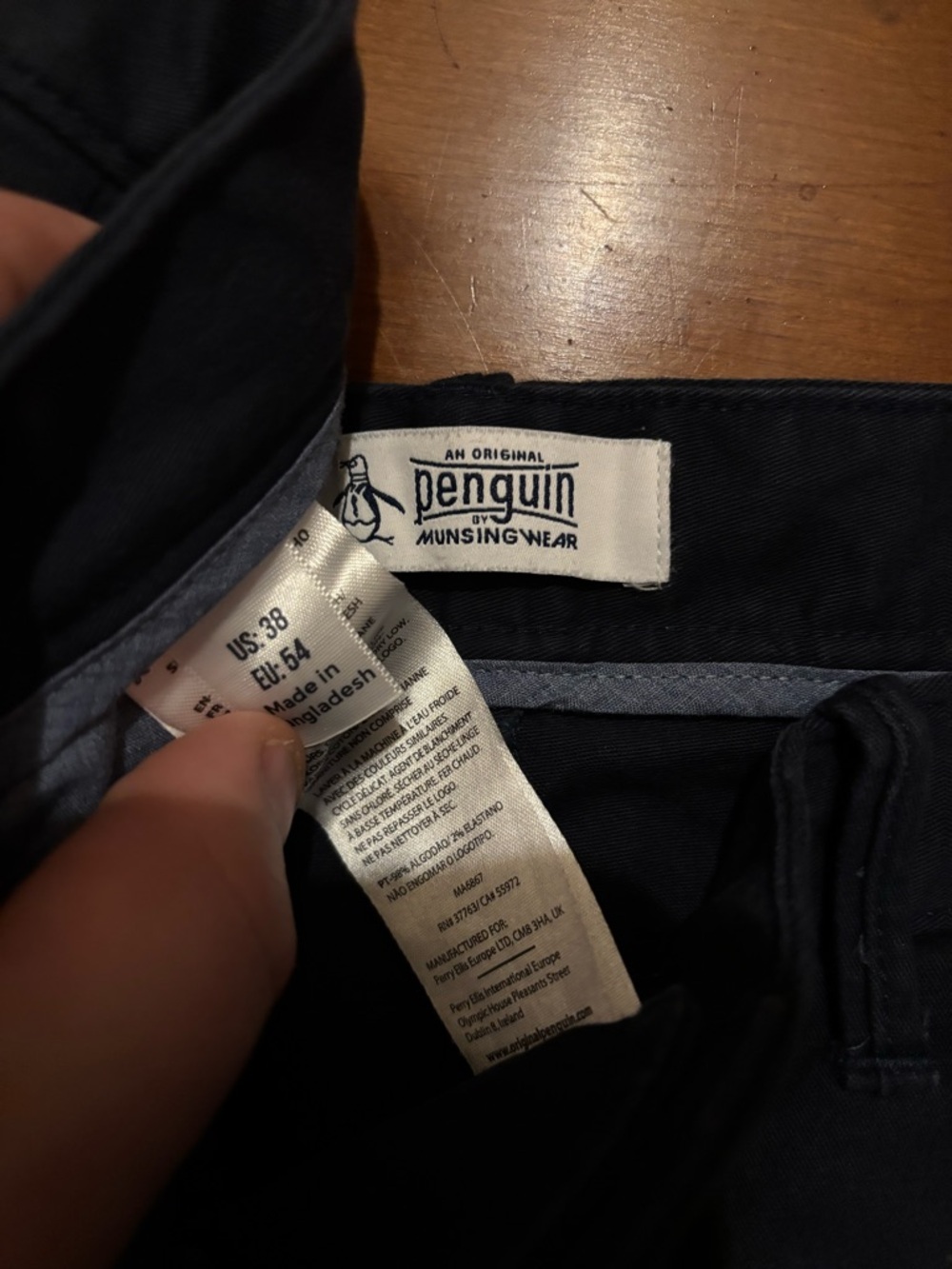 Original Penguin Navy Flat Front Men’s Shorts